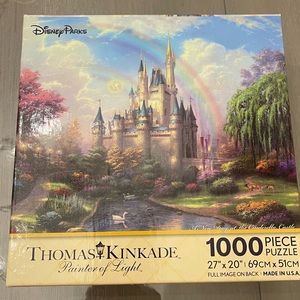 Disney Parks Thomas Kinkade Cinderellas Castle
